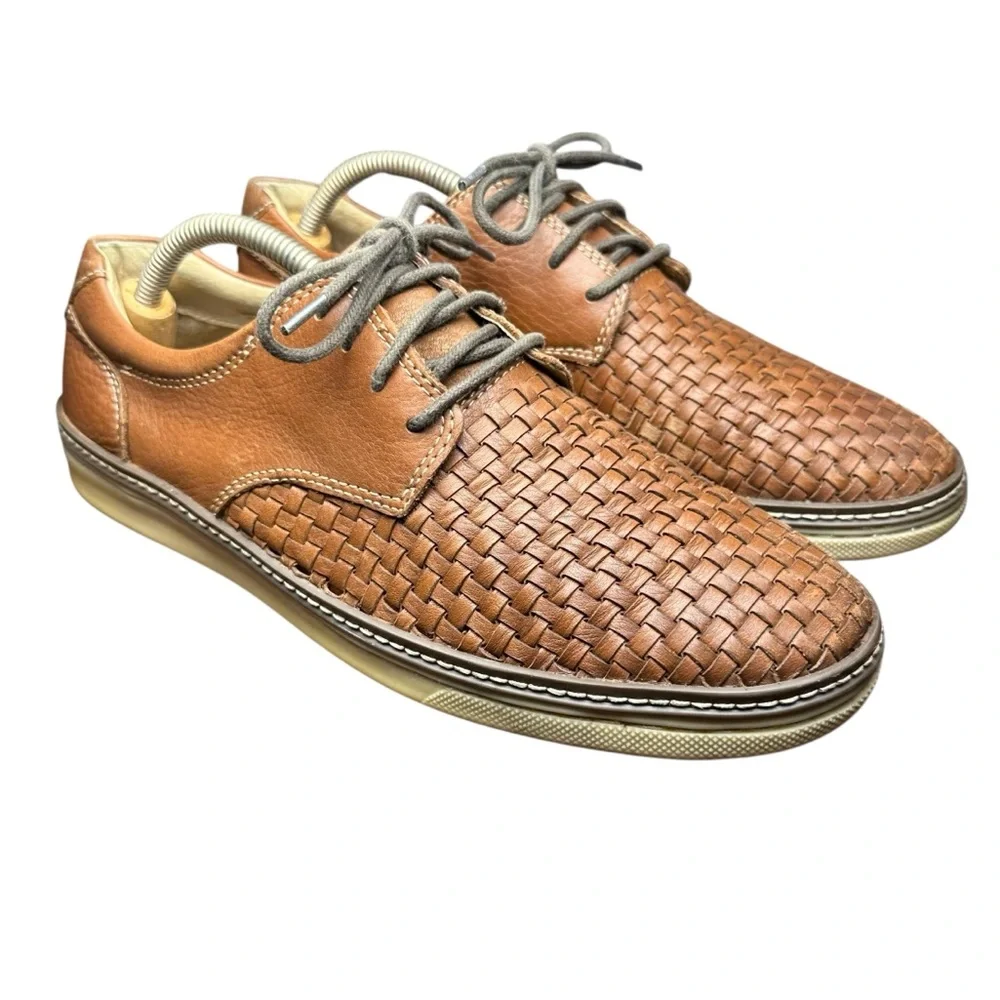 Johnston & Murphy Mcguffey Woven Plain Toe Sneakers - 25-3612 - Men’s Size 8.5 M